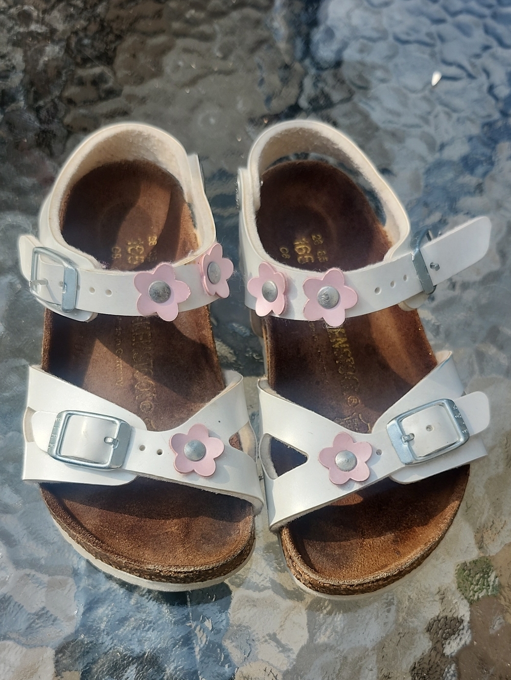 BIRKENSTOCK RIO HL AS KIDS PLAIN FLOWERS/Size 26